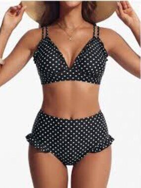 It's Back!!!! Hanna Nikole High Waisted Ruffle Bikini